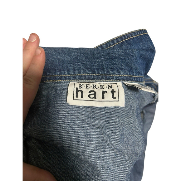 Karen Hart Embroidered Jean Denim Jacket - Picture 3 of 6